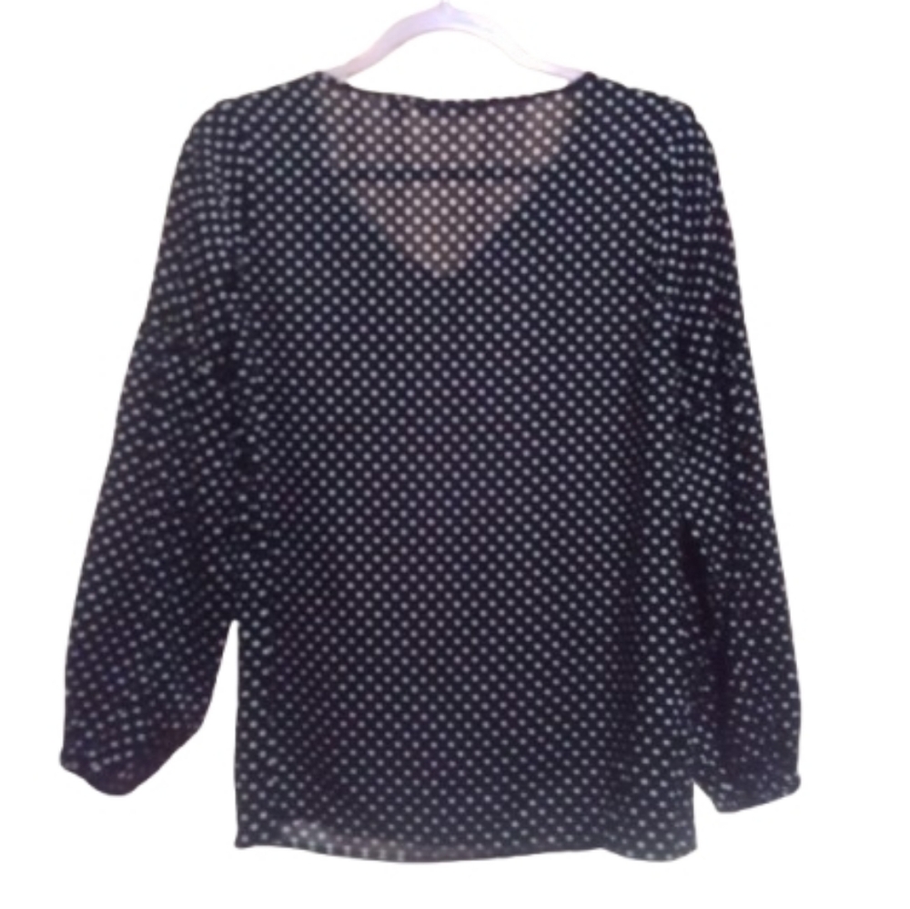 FIG Black Polka Dot Blouse - Picture 2 of 6